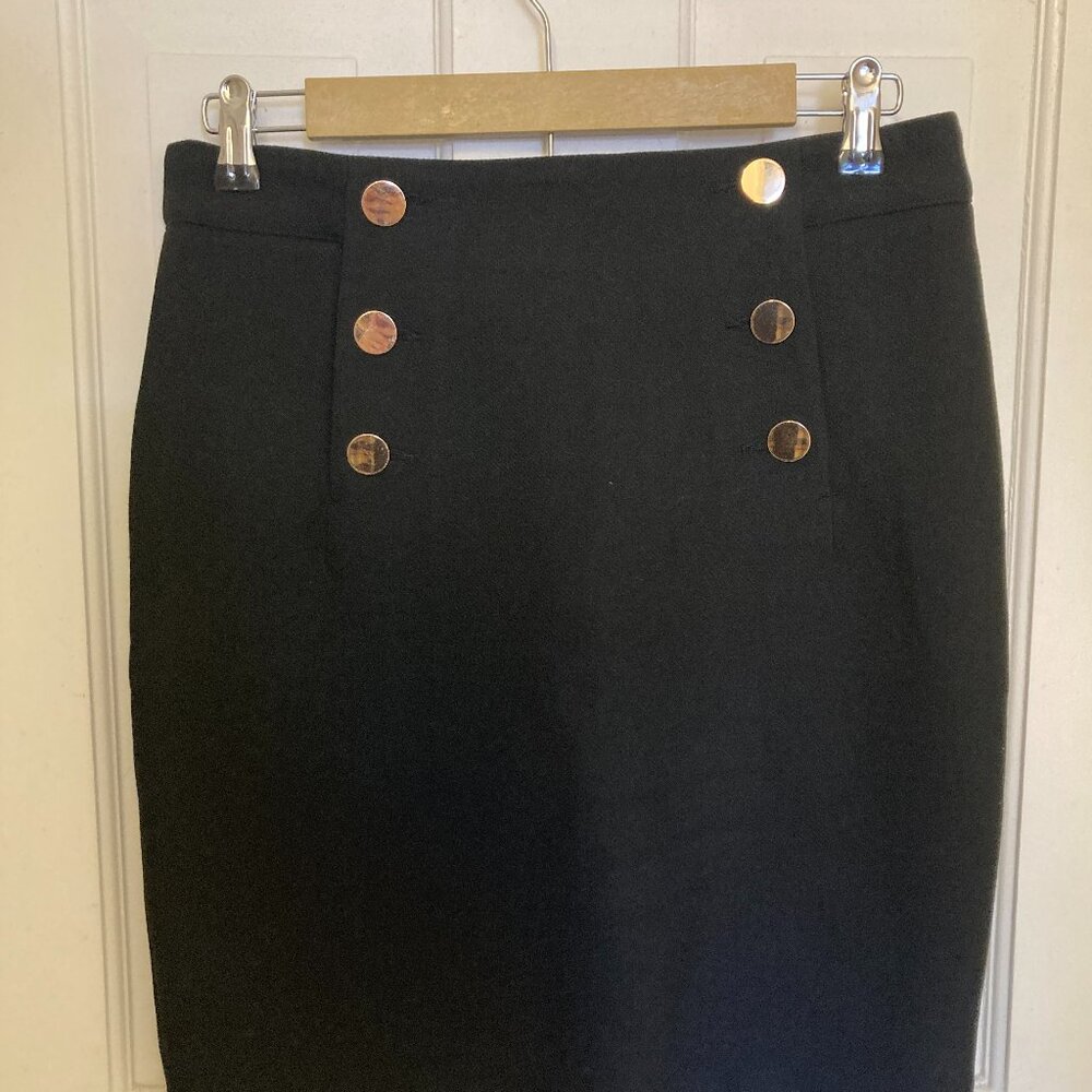 Women's Sailor Style Black Thick-Knit H&M Mini Dress Skirt
